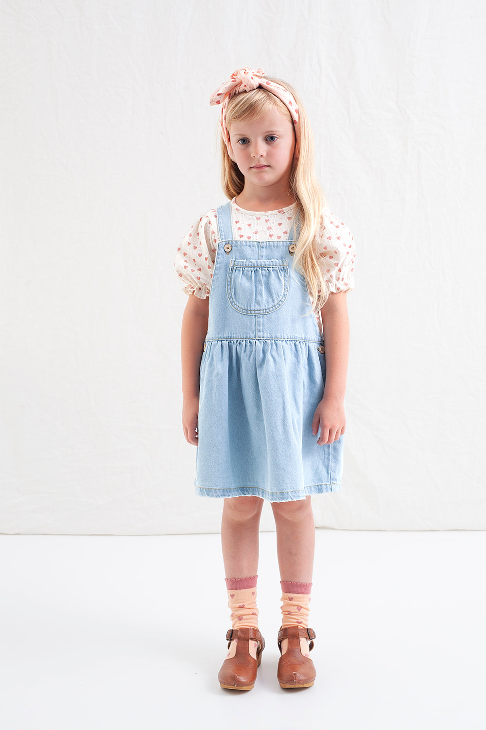 Denim Woven Dress Toddler Girls 2t-4t - Medium Wash