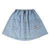 Blue denim pockets skirt by Tocoto Vintage