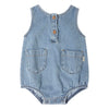 Blue denim romper by Tocoto Vintage