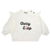 Cherry camp off white sweatshirt by Tocoto Vintage