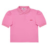 Puff sleeve piquet polo shirt by MSGM