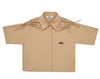 Scrunch bows beige shirt by MSGM