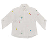 Beaded white shirt by MSGM