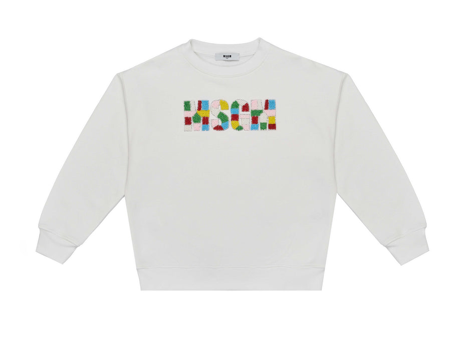 Beaded logo sweatshirt by MSGM