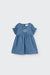 Twill denim baby dress by Cozmo