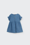 Twill denim baby dress by Cozmo