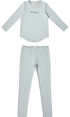 Heathered blue pajamas by Crew Lounge