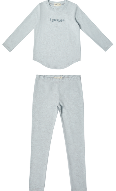 Heathered blue pajamas by Crew Lounge