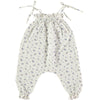 Strap floral overalls by Petit Indi