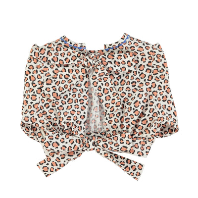 Balloon sleeves animal print blouse by Piupiuchick