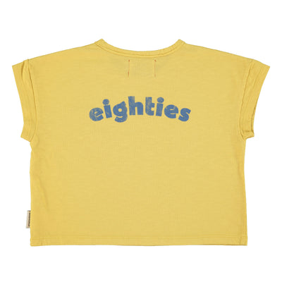 Wave print yellow t-shirt by Piupiuchick