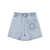 Washed blue denim shorts by Piupiuchick