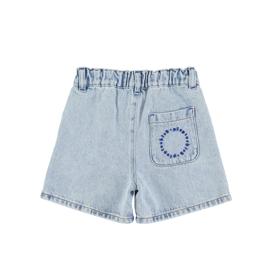 Washed blue denim shorts by Piupiuchick