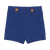 Ace medium blue knit shorts by Sweet Threads