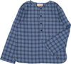 Oncle blue twill check shirt by Louis Louise