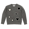 Two tone heart sweater by Autumn Cashmere