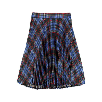 Plaid blue checked skirt by Christina Rohde