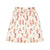 Pleated ivory floral skirt by Christina Rohde