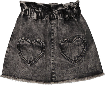 School grey denim skirt by Louis Louise