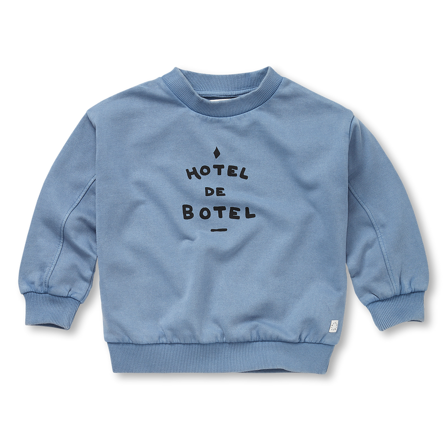 Hotel de botel blue sweatshirt by Sproet & Sprout