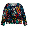 Graffiti heart print sweater by Autumn Cashmere