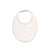 Bunny print stone bib by Kipp Baby