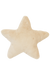 Embroidered star natural fur pillow by Kipp Baby