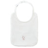 K pink logo bib by Kipp Baby