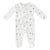 Hot air balloon blue velour footie by Kipp Baby