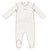 Edge stitch mauve footie by Kipp Baby