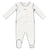 Edge navy stitch footie by Kipp Baby