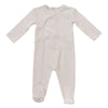 Tulip white/pink footie by Kipp Baby