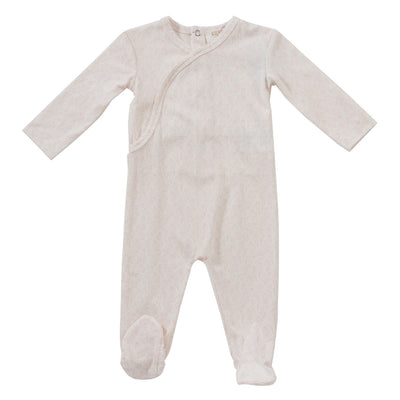 Tulip white/pink footie by Kipp Baby