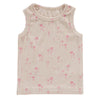 Floral pink rib tank set by Kipp Baby