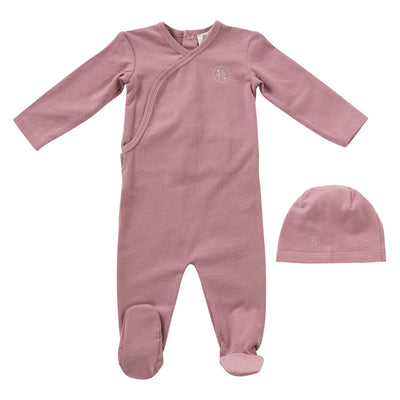 KB pink wrap footie by Kipp Baby