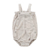 Strap natural slub knit romper by Kipp Baby