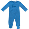 Love blue footie by Kipp Baby