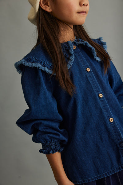 Tina denim blouse by My Little Cozmo