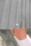 Pleated grey dress by Tartine Et Chocolat