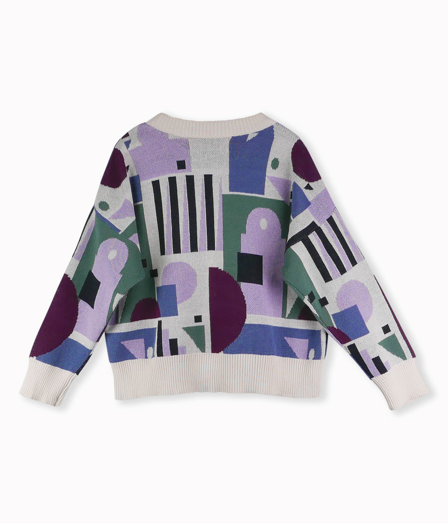 Multicolor shapes sweatshirt by Lmn3