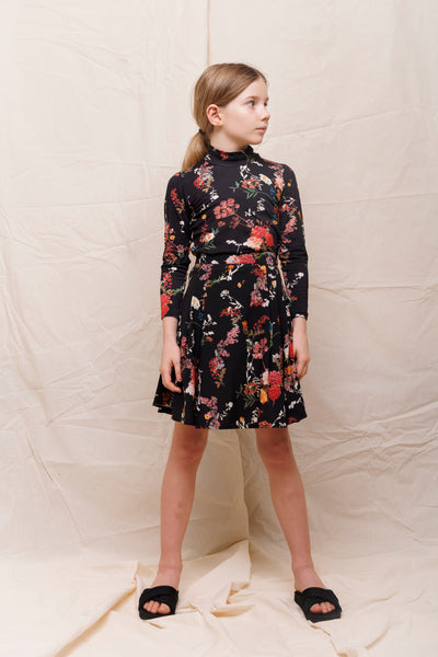 Mock black floral top by Christina Rohde