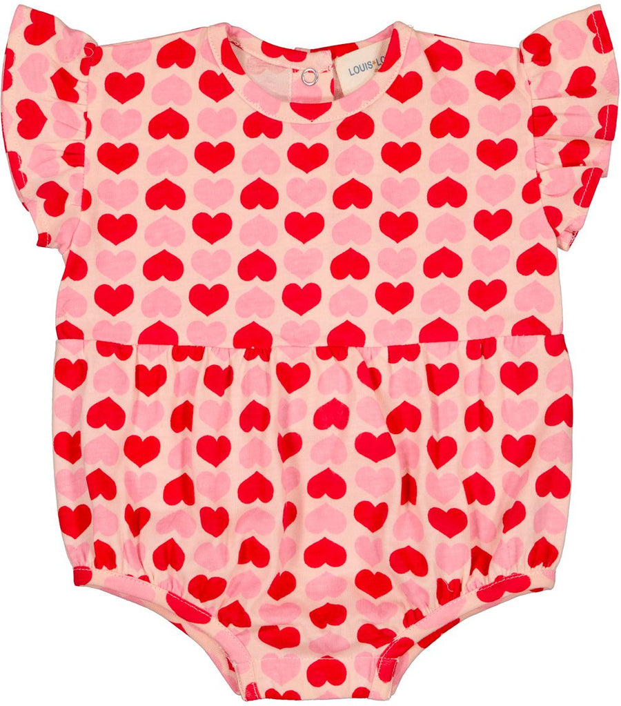 Hearts print romper by Louis Louise