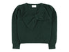 Verdi green bow sweater by Morley