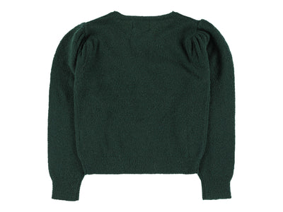 Verdi green bow sweater by Morley