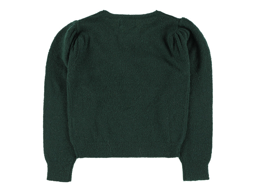 Verdi green bow sweater by Morley