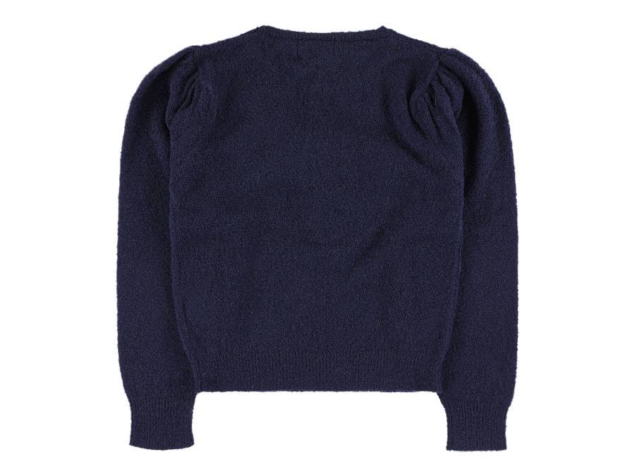 Navy ​Ribbed outlet Bow Sweater