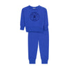 Stamped cobalt sweatshirt set by Retro Kid