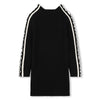 Side taping black knit dress by Marc Jacobs