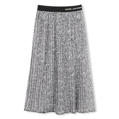 Printed words pleated skirt by Marc Jacobs