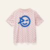 Polka dot pink print tee by Wynken